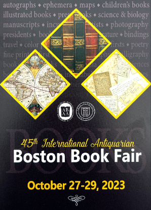 45th International Antiquarian Boston Book Fair, 2023
