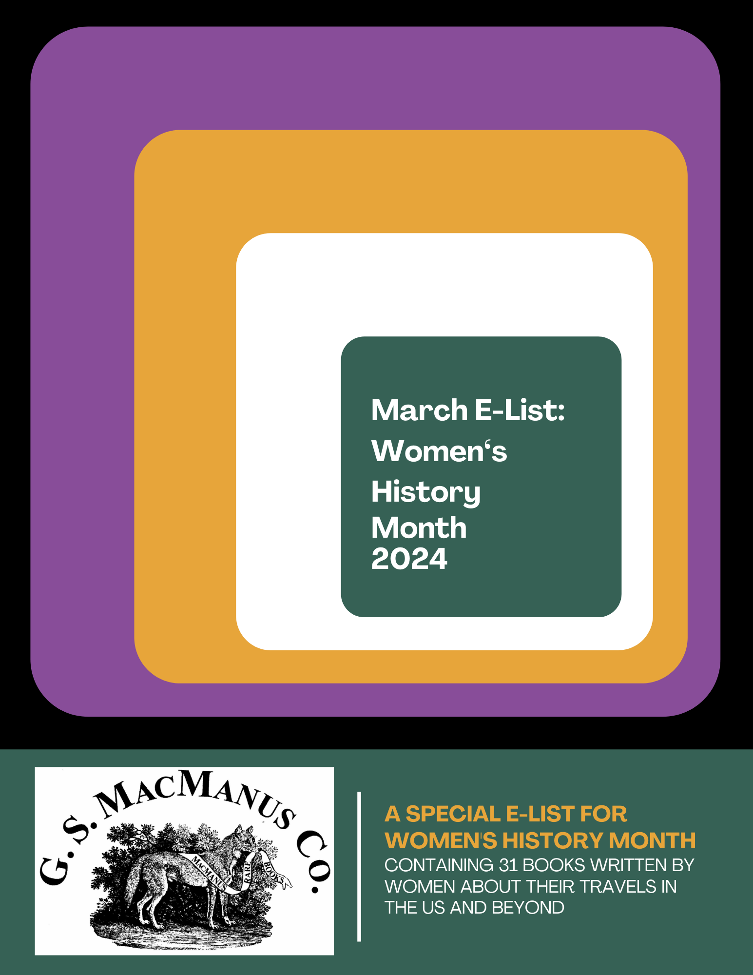 March 2024 E-List - Women's History Month