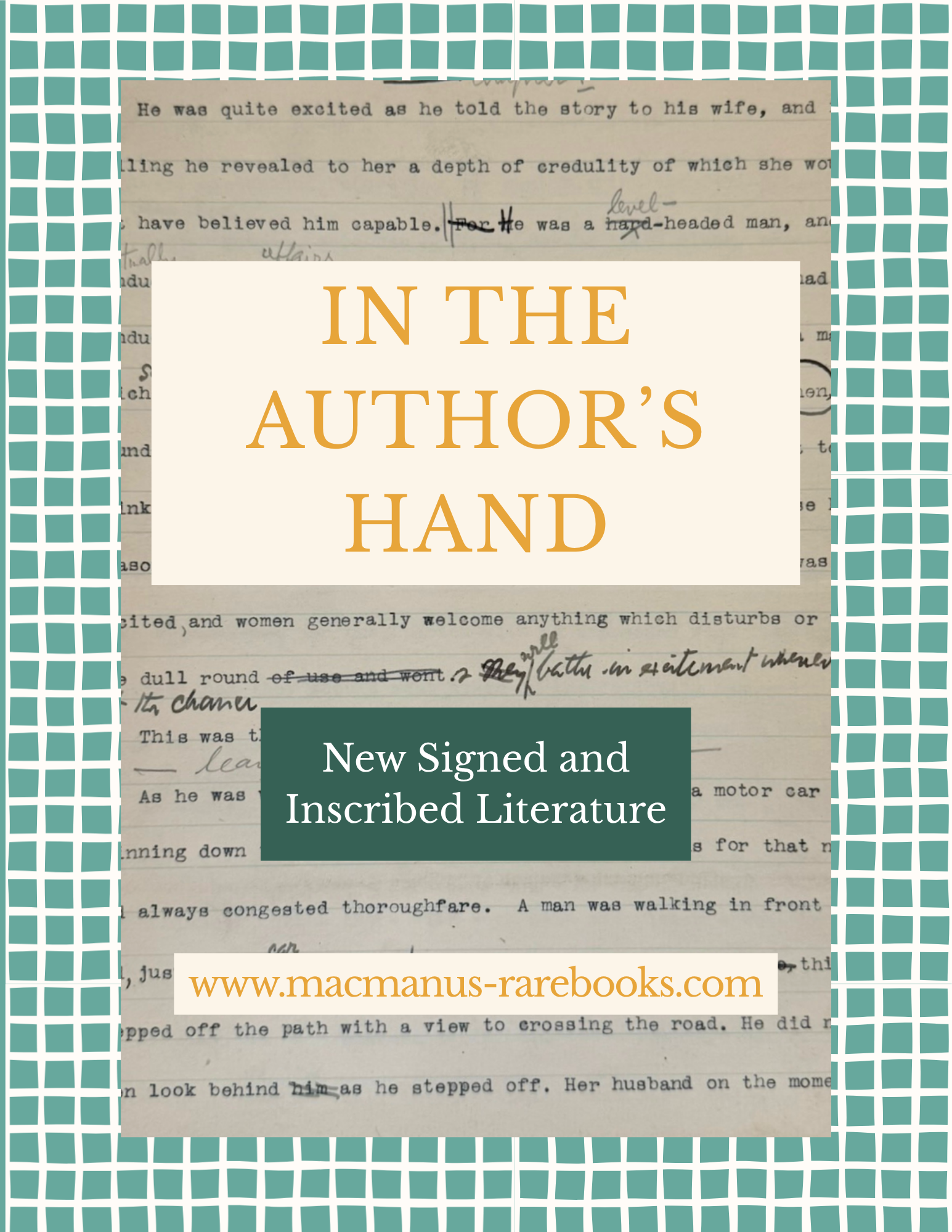 In the Author's Hand
