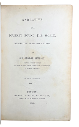 Narrative of a Journey Round the World, During the Years 1841 and 1842