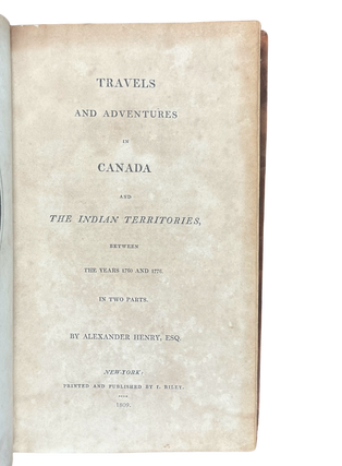 Travels and Adventures in Canada and the Indian Territories, Between