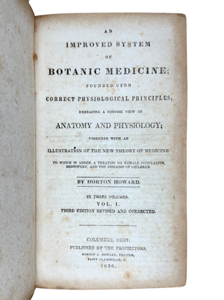 Improved System of Botanic Medicine; Founded Upon Correct