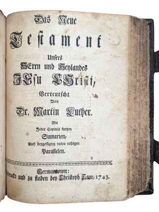 Biblia, Das ist: Die Helige Schrift Altes un Neues Testaments, Nach de