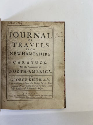 Journal of Travels from New-Hampshire to Caratuck, on the Continent of
