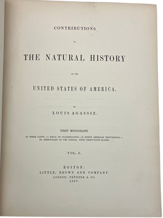 Contributions to the Natural History of the United States of America.
