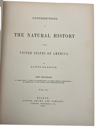 Contributions to the Natural History of the United States of America.