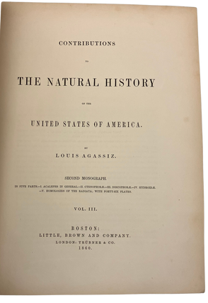 Contributions to the Natural History of the United States of America.