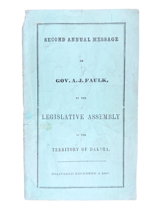 Item #64732 Second Annual Message of Gove. A. J. Faulk. FAULK, ndrew, ackson