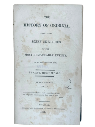 History of Georgia, Containing Brief Sketches
