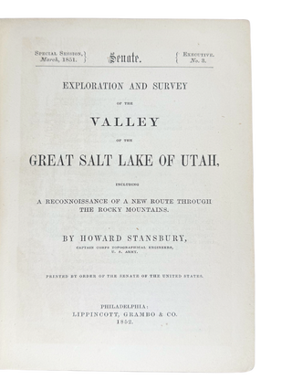 Special Session, March, 1851. Senate. Executive. No. 3. Exploration