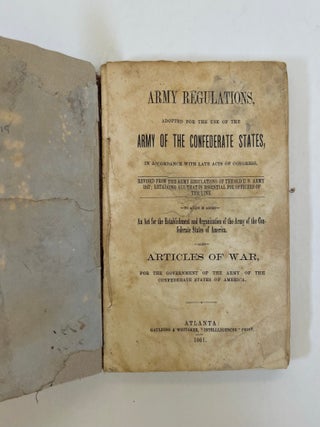 Army Regulations, Adopted for the Use of the Army of the Confederate