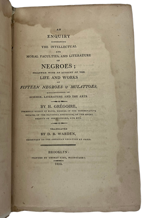 Enquiry Concerning the Intellectual and Moral Faculties