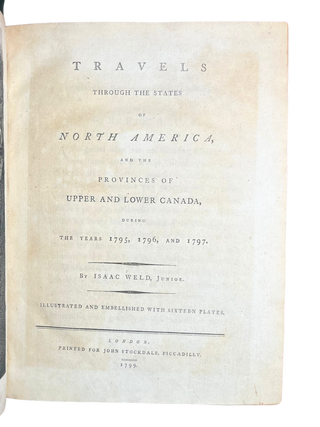 Travels through the States of North America, and the Provinces