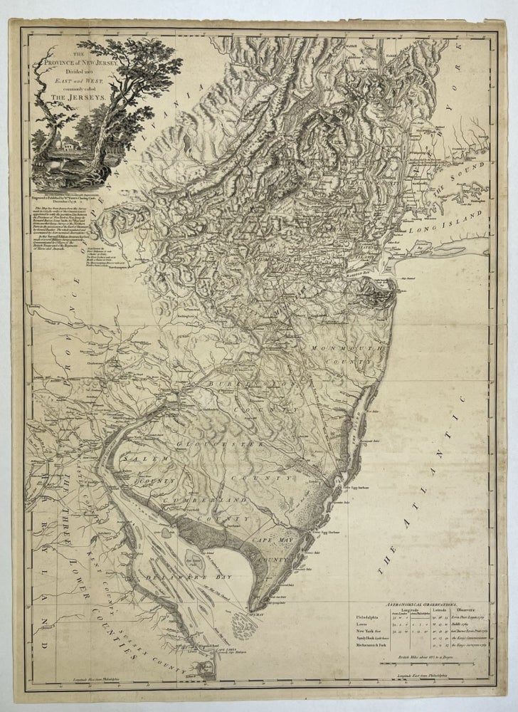 Item #80050 Province of New Jersey, Divided into East And West, Commonly Called. William FADEN, Bernard RATZER.