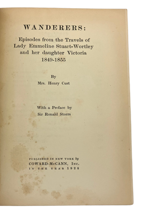 Wanderers: Episodes from the Travels of Lady Emmeline
