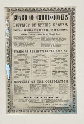 Item #81484 Board of Commissions of the District of Spring Garden
