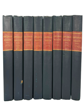 Run of Eight Bound Volumes of the Gentleman's Magazine. Sylvanus URBAN.