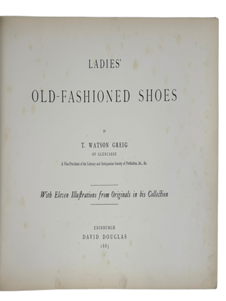 Ladies' Old-Fashioned Shoes