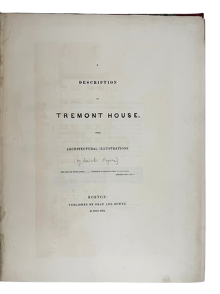Description of Tremont House