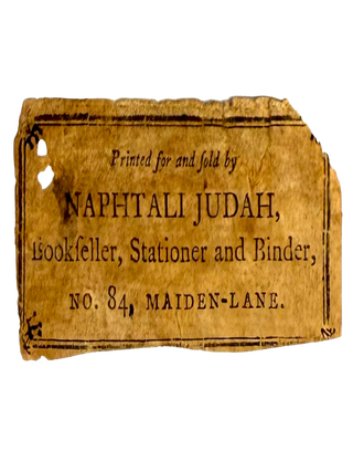 Printed and Sold for Naphtali Judah