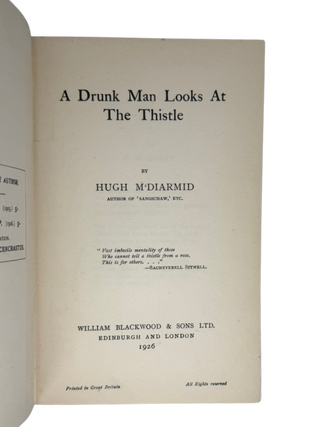 Drunk Man Looks at the Thistle